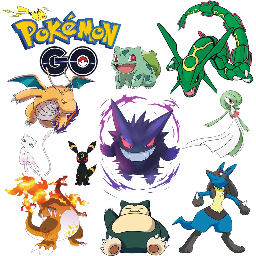 แผ่นสติกเกอร์ ลายการ์ตูนโปเกม่อน ปิกาจู DIY สําหรับติดตกแต่งเสื้อผ้า