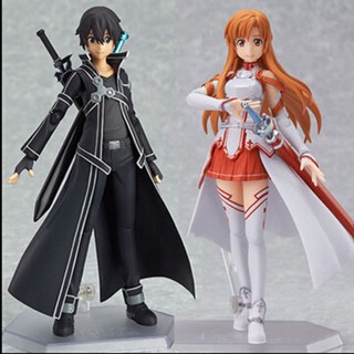 ((พร้อมส่ง) โมเดลฟิกเกอร์ Sword Art Online figma174 Kirito 178 Asuna 248 Kiriko Kiritani Kazuto ขยับได้ ISWM