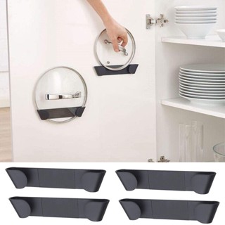 4x Pot Lid Organizer Rack Saucepan Pan Dish Storage Holder Kitchen Wall-Mounted