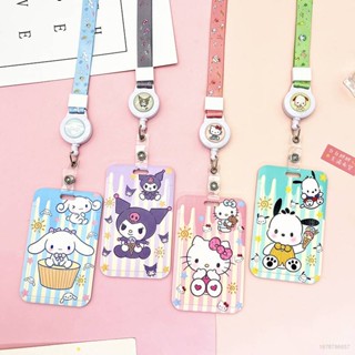 ใหม่ Sanrio mymelody Kuromi Pochacco HelloKitty กระเป๋าใส่บัตร ลายการ์ตูนน่ารัก ทนทาน