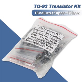 18ValuesX10pcs=180pcs 2N2222 S9012 S9013 S9014 A1015 C1815 S8050 S8550 TO-92 Transistor Component Assorted Kit New pumuddsy