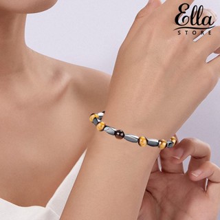 Ellastore123 สร้อยข้อมือ หิน ทนทาน เครื่องประดับ สําหรับผู้หญิง และผู้ชาย