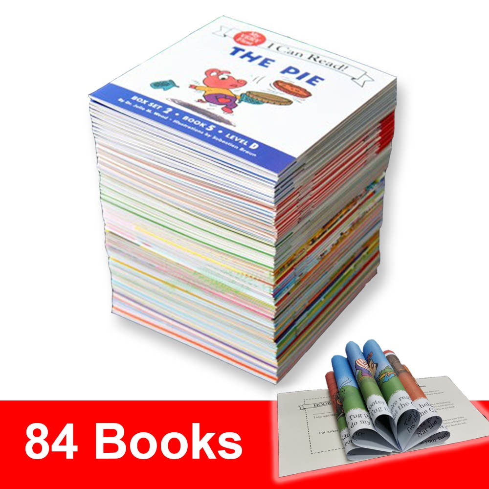 84 Books I Can Read Phonics English Story Picture Books for Kids Educational Reading Pocket Children
