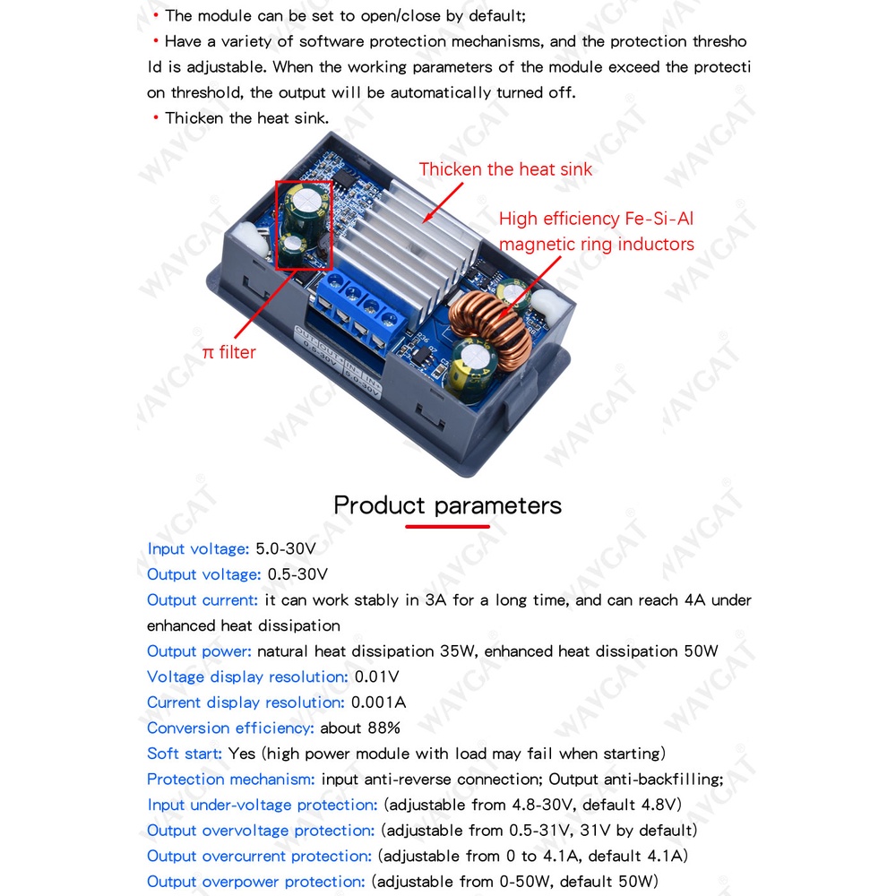 Zk-4kx DC Buck Boost Converter CC CV 0.5-30V 4A 5V 6V 12V 24V โมดูลปรับตัวควบคุมห้องปฏิบัติการแหล่งจ่ายไฟ ราคา ถูกที่สุด ดีลบีเคเค แกลเลอรีภาพที่ 9