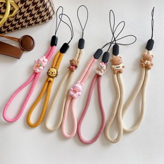 【พร้อมส่ง】สายคล้องข้อมือ ลายดอกไม้ กันหาย สําหรับห้อยโทรศัพท์มือถือ