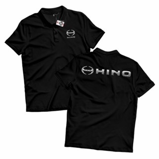 เสื้อโปโล HINO ลายโลโก้ DB แบบเรียบง่าย