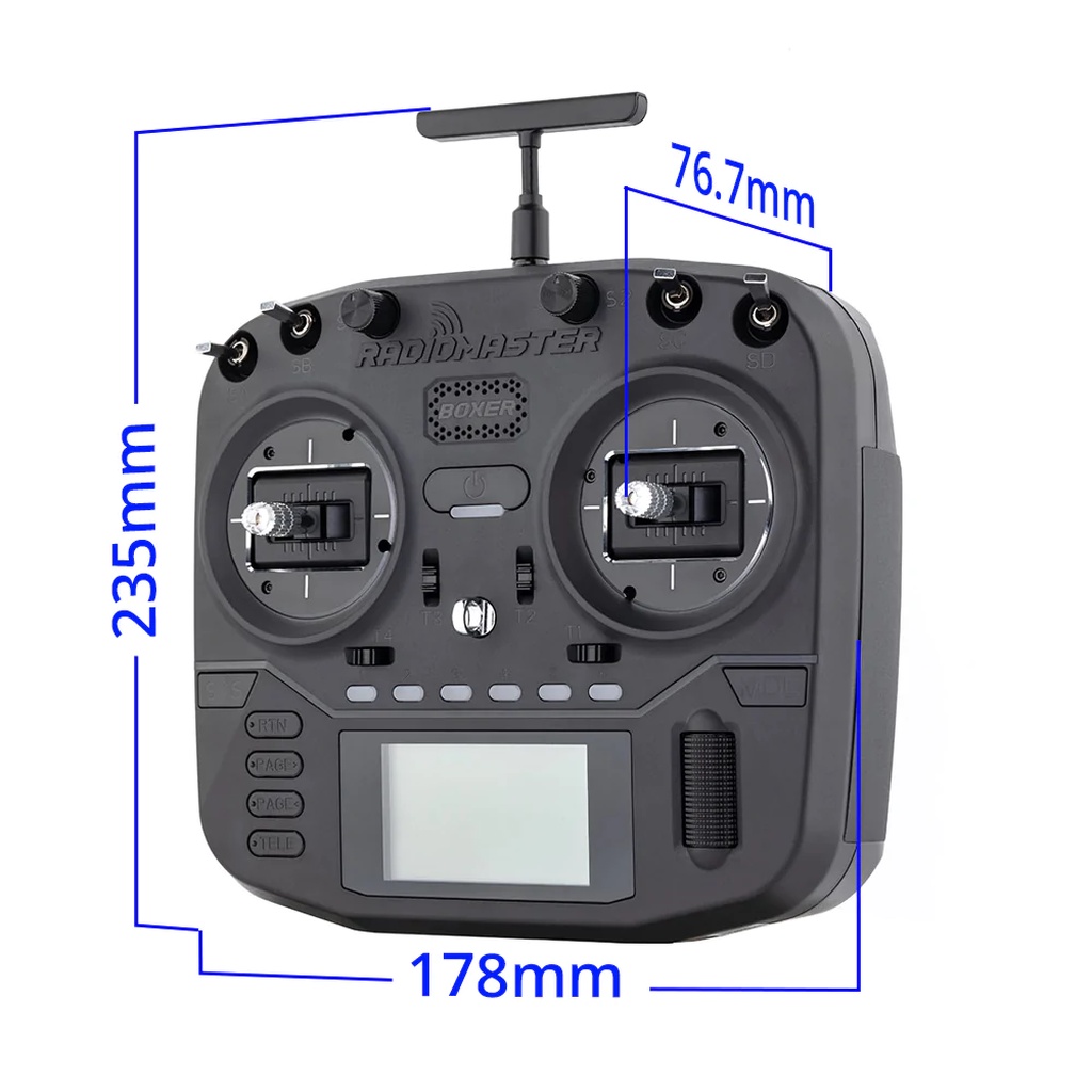 Boxer Radio Controller Mode2 4in1 ELRS วิทยุ รีโหมด RC โดรน FPV Racing Drone Hall Gimbals V4 EDGETX