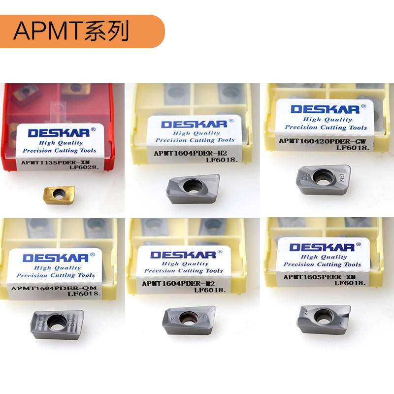 ของแท้ 100% ดอกกัดมิลลิ่งคาร์ไบด์ CNC APMT1605 APMT1604 APMT1135 PDER H2 M2 XM QM GW คุณภาพสูง 10 ชิ้น APMT 1135 1604
