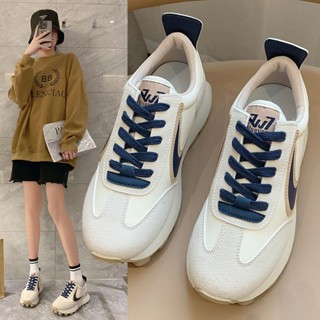 🔥Hot sale！🔥 รองเท้าผ้าใบ รองเท้าผ้าใบแฟชั่น รองเท้าผ้าใบผู้หญิง  ระบายอากาศได้ เบาสบาย  35-40