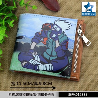 กระเป๋าสตางค์ ใบสั้น ลายการ์ตูนนารูโตะ Shippuden Hatake Kakashi สําหรับผู้ชาย และผู้หญิง