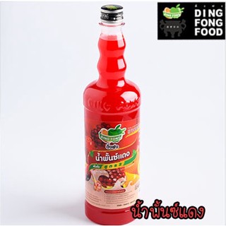 ติ่งฟง น้ำผลไม้เข้มข้น รส น้ำพั้นซ์แดง ขนาด 750 ml