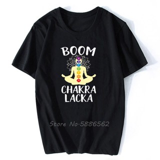 [S-5XL] เสื้อยืด ผ้าฝ้าย แบบเข้ารูป พิมพ์ลาย Boom Chakra Lacka สไตล์ฮาราจูกุ สตรีท เหมาะกับฤดูร้อน สําหรับผู้ชาย และผู้ห