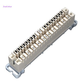 Doublebuy Rack 10 Pairs Telephone Patch Panel krone Voice Module Distribution Frame for 19