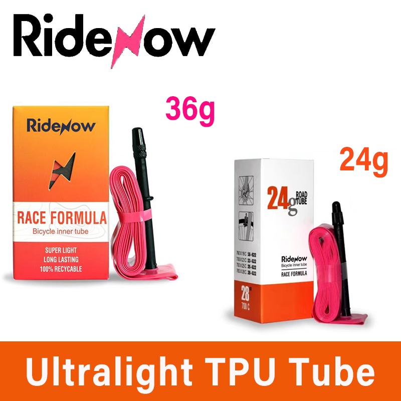 Ridenow ยางในรถจักรยาน TPU เบาพิเศษ 700X18 25 28 32c เบาพิเศษ