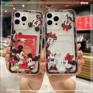 เคสโทรศัพท์มือถือ Tpu แบบนิ่ม ลายการ์ตูนมิกกี้ เมาส์ มีช่องใส่บัตร สําหรับ Realme 10 10S 9 8 Pro 9i 8i 8S 5 5s 5i 6i Plus Narzo 30A 50 50A 50i Prime