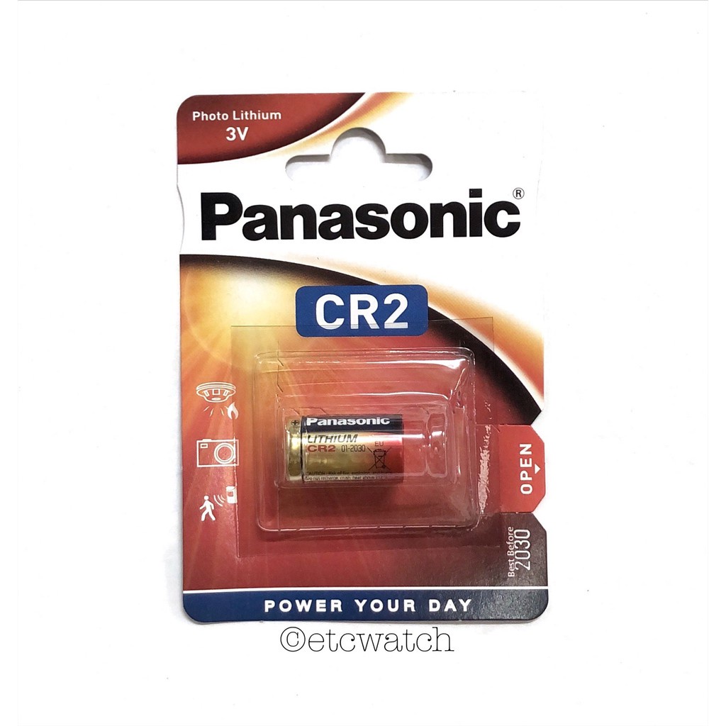พร้อมส่ง&gt; ถ่านกล้องถ่ายรูป Panasonic CR2 Europe packaging ถ่าน