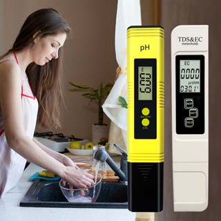 4 In 1 TDS EC อุณหภูมิ PH Meter ตั้งเครื่องทดสอบแบบพกพาจอแสดงผล LCD สำหรับน้ำดื่ม วัดเกลือเจือจาง