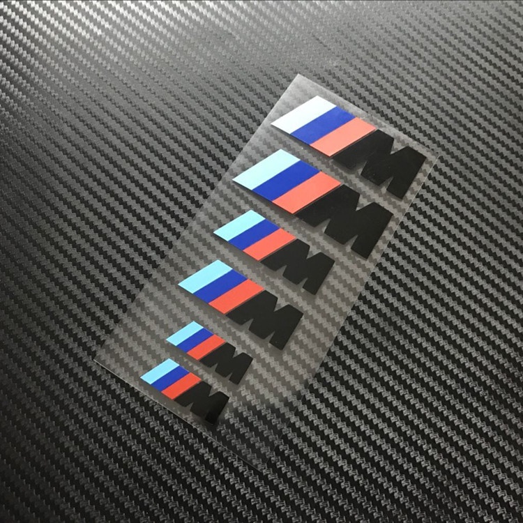 สติกเกอร์คาลิปเปอร์เบรกรถยนต์ ทนความร้อนสูง สําหรับ BMW M Series X3 X4 M3 M5 Series E46 E90 E60 Z4 X2 X3 X4 X5 X6 6 ชิ้น – โปรปัง