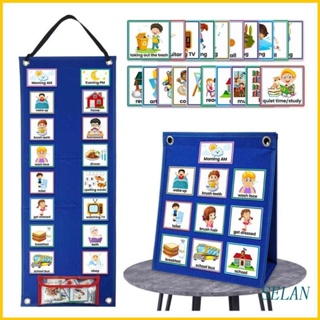 SELAN Visual Schedule for Home Day Night Autism Routine Chart Cards Visual Wall Planner Chore Chart for Daily Kids Toddl