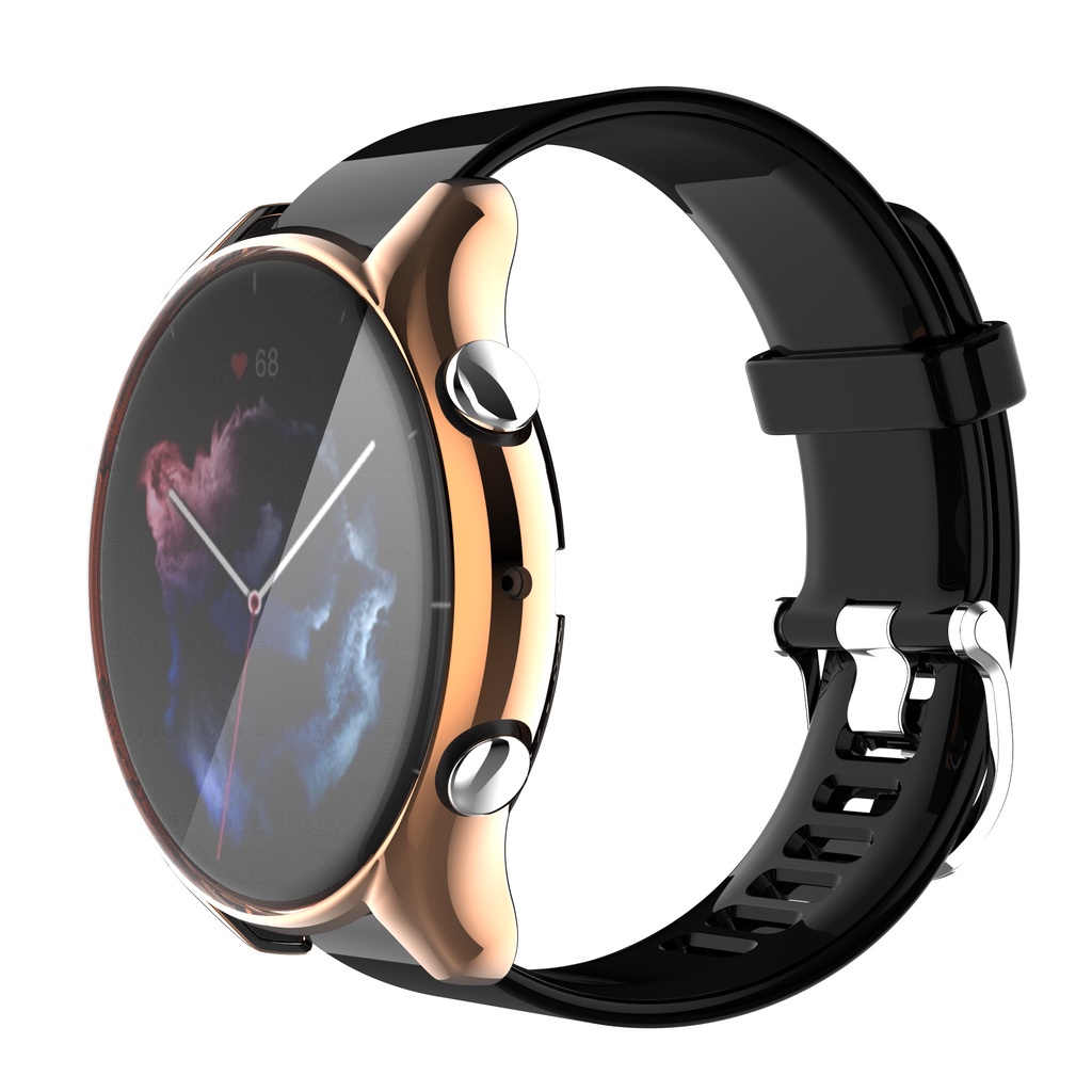 ตัวป้องกันหน้าจอ แบบเต็ม สําหรับ Huami Amazfit GTR3 GTR 3 pro เคสซิลิโคน กรอบป้องกัน นาฬิกา