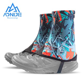 Aonijie Gaiters ผ้าคลุมรองเท้าวิ่งจ๊อกกิ้ง แบบสั้น กันทราย พร้อมเชือกรัด สําหรับทุกเพศ E4417