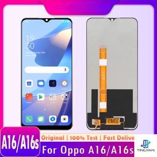 ชุดประกอบหน้าจอสัมผัสดิจิทัล LCD พร้อมกรอบ สําหรับ OPPO A16 2021 CPH2269 A16s CPH2271