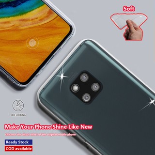 เคสโทรศัพท์มือถือ ยางนิ่ม ใส กันกระแทก สีเหลือง สําหรับ Huawei Mate 20 Pro LYA-L09 LYA-L29