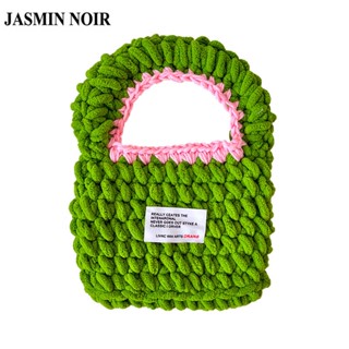 Jasmin NOIR กระเป๋าถือ แบบสาน เรียบง่าย สําหรับผู้หญิง