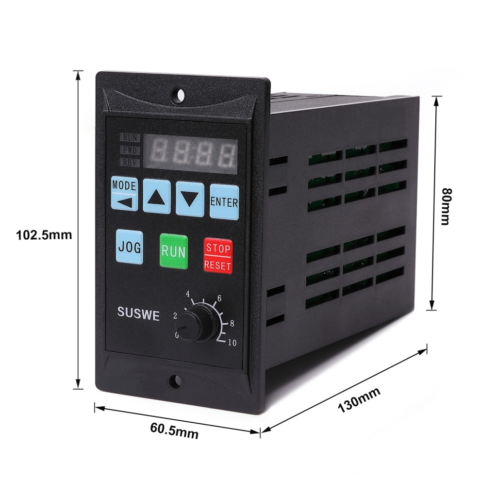 ไดรเวอร์แปลงความถี่ 750W 1500W RS485 MCU T13-750W-12-H เฟสเดียว