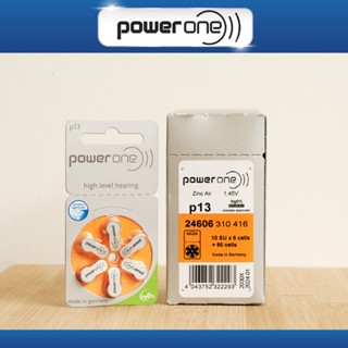 ถ่านเครื่องช่วยฟัง Power One เบอร์ A13 ของแท้ ผลิตในเยอรมัน ถ่าน