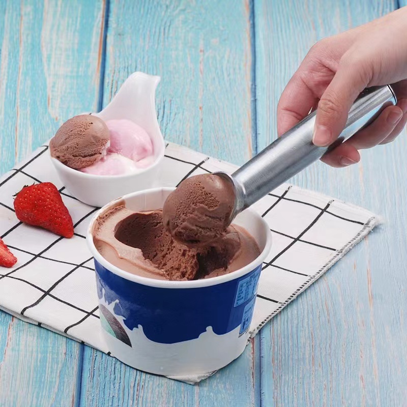💗โค้ดส่งฟรี💗 ที่ตักไอศครีม วัสดุอลูมิเนียมอัลลอย ยาว 18 cm ที่ตักไอติม ช้อนตักไอศครีม - รูปที่ 6
