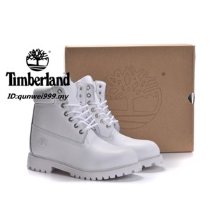 Qu230316 มาใหม่ Timberland รองเท้ากีฬาลําลอง ข้อสูง สวมใส่สบาย สีขาว แฟชั่นสําหรับผู้ชาย และผู้หญิง