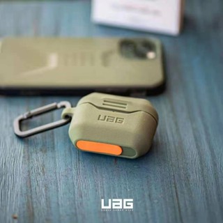 Uag เคสหูฟังหนัง ซิลิโคนนิ่ม เนื้อแมตต์ พร้อมคาราบิเนอร์ ถอดออกได้ สําหรับ Airpods Pro 2 Pro Airpods 3 2 1