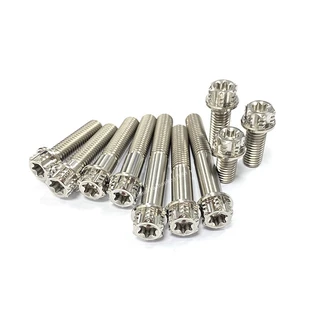 สกรูไทเทเนียมอัลลอยด์ TC4/GR5 M8-90L M8 สําหรับรถจักรยานยนต์