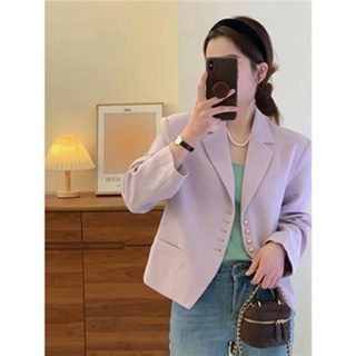 💓Blazer สไตสเกาหลี แต่งกระดุมสวยเกร๋ ผ้าดีมาก พร้อมส่งจ