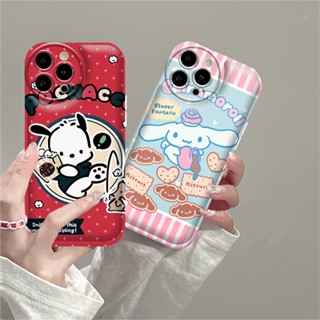 เคสโทรศัพท์มือถือ TPU ลาย Cinnamoroll และ Pochacco Air cushion สําหรับ Samsung A14 A04 A04S A13 A03 A03S A12 A52 A52S A21S A50 A50S A30S A20 A10S A10 A11 M11 J7Prime J7Pro J6Prime J6Plus