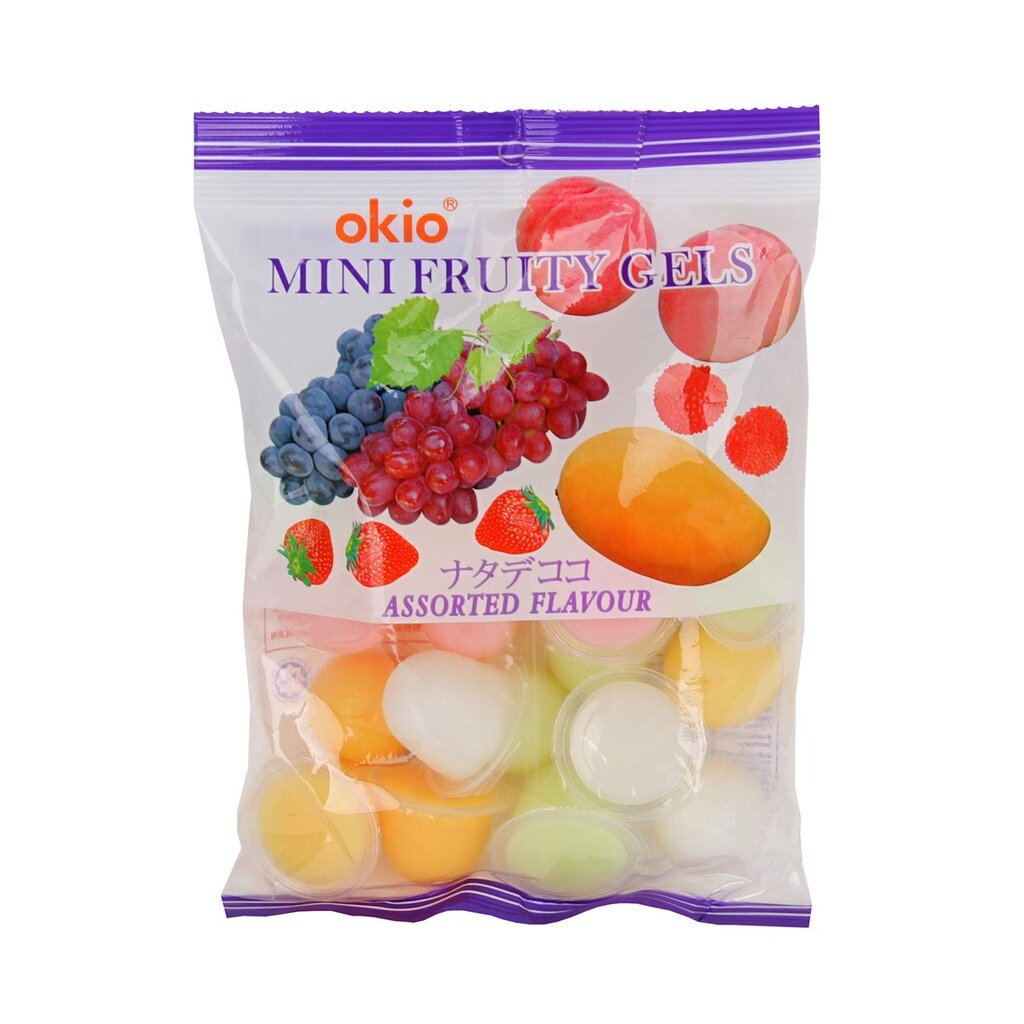 โอกิโอ พุดดิ้งวุ้นมะพร้าวรวมรส 270 ก. Okio Mini Fruity Gels 270 G.