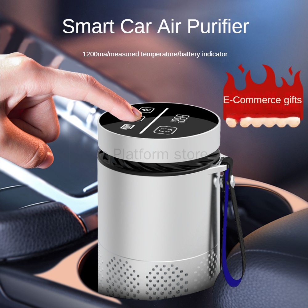 เครื่องฟอกอากาศในรถ เครื่องฟอกอากาศ car air purifier ไอออนลบ ดับกลิ่นไอออนลบ กําจัดควัน รถยนต์ มือสอง สําหรับภายในรถยนต์ เครื่องฟอก