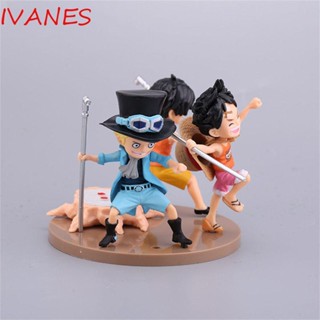 Ivanes 3ชิ้น/ชุด Monkey D Luffy 9-10ซม.โมเดลตุ๊กตาการ์ตูนลิงของเล่นสําหรับเด็ก