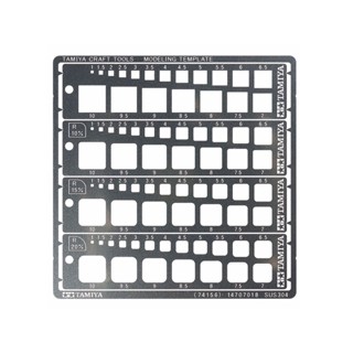 TAMIYA 74156 Modeling Template Square 1-10