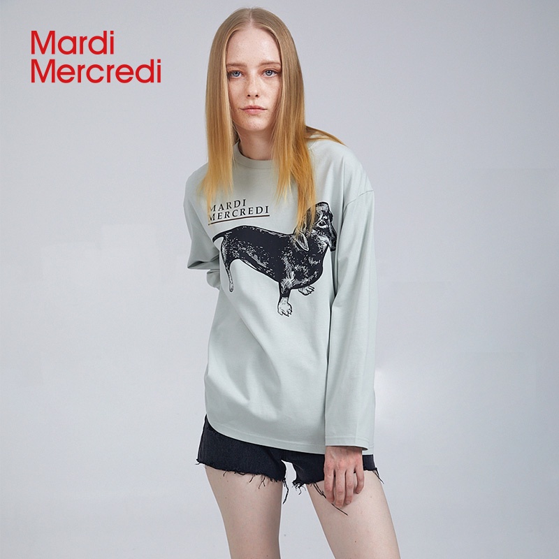 dachshund เสื้อกันหนาวลําลอง แขนยาว คอกลม ทรงสลิม สําหรับผู้ชาย และผู้หญิง