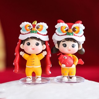 Btw- ตุ๊กตาเชิดสิงโตเชิดสิงโตน่ารัก งานฝีมือ ของเล่นสําหรับเด็ก