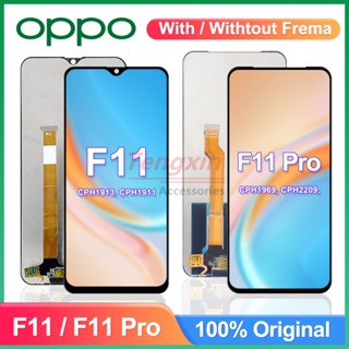 หน้าจอแสดงผล Lcd ดิจิทัล พร้อมกรอบ สําหรับ Oppo F11 Pro CPH1969 Oppo F11 CPH1913