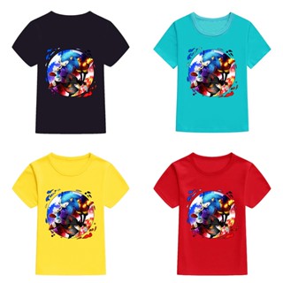 เสื้อยืดแขนสั้นลําลอง ทรงหลวม พิมพ์ลาย Mingyuan Sonic Adventure Girl สําหรับเด็กผู้ชาย และผู้หญิง