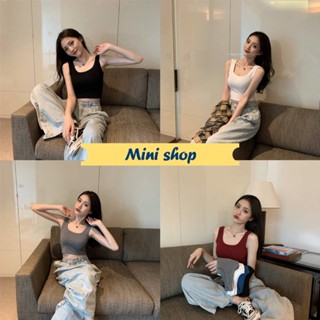 Mini shop🌸พร้อมส่ง🌸 (CS-2) เสื้อกล้าม ทรงครอปสั้น มี3สีผ้านิ่ม ใส่สบายๆน่ารักเกาหลีๆ