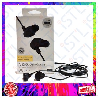 Final Audio VR3000 in-Ear Gaming Headset with Microphone for PC Gaming, Consoles and VR equipments