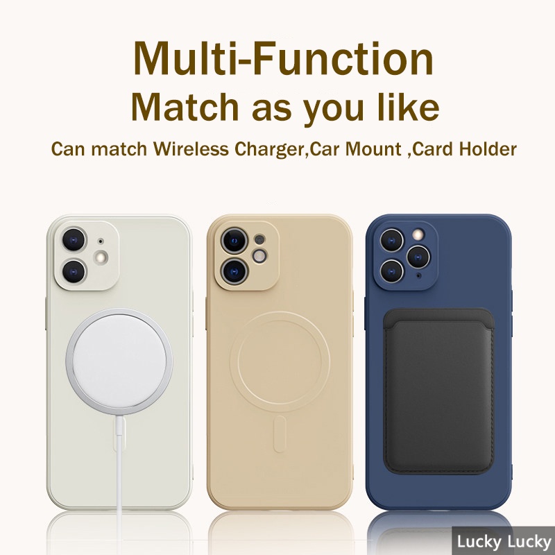 เคส Samsung S24 Ultra S24 FE Plus ซิลิโคนแม่เหล็กรองรับการชาร์จไร้สายนุ่มกันกระแทกฝาครอบเต็มกล้องฟรีเชือกเส้นเล็กปกเชือกสายกันกระแทก - รูปที่ 6