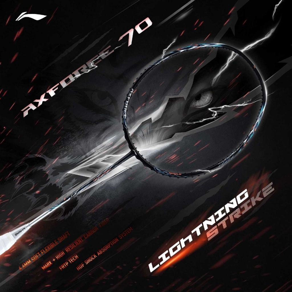 🐺 Li-Ning Axforce 70 Wolf 🏸 ไม้แบดมินตันสายบุก 🎯 เพิ่มพลังและความแม่นยำในทุกช็อต!