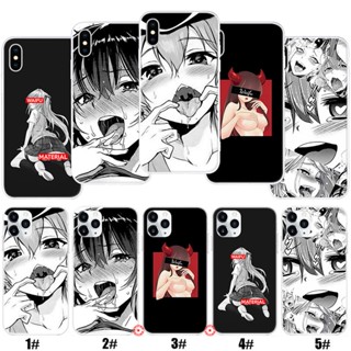 เคสโทรศัพท์มือถือ ลายการ์ตูนอนิเมะ Ahegao Waifu Sugoi สําหรับ iPhone 5 5S 6 6S 7 8 11 Pro Max Plus SE XR LII5