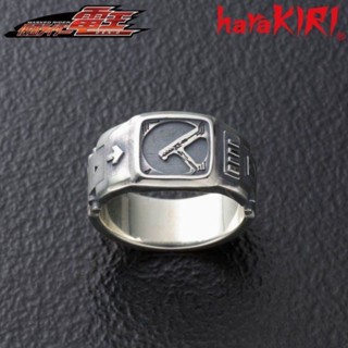 แหวนคอสเพลย์ การ์ตูนอนิเมะ Den-O Ring Man Kamen Rider สีเงิน เหมาะกับของขวัญ แฟชั่นสําหรับผู้ชาย และผู้หญิง